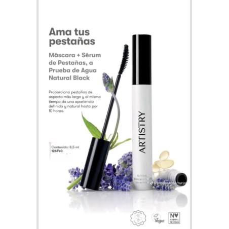 Máscara-Sérum de Pestañas Waterproof Efecto Longitud Artistry Go Vibrant™
